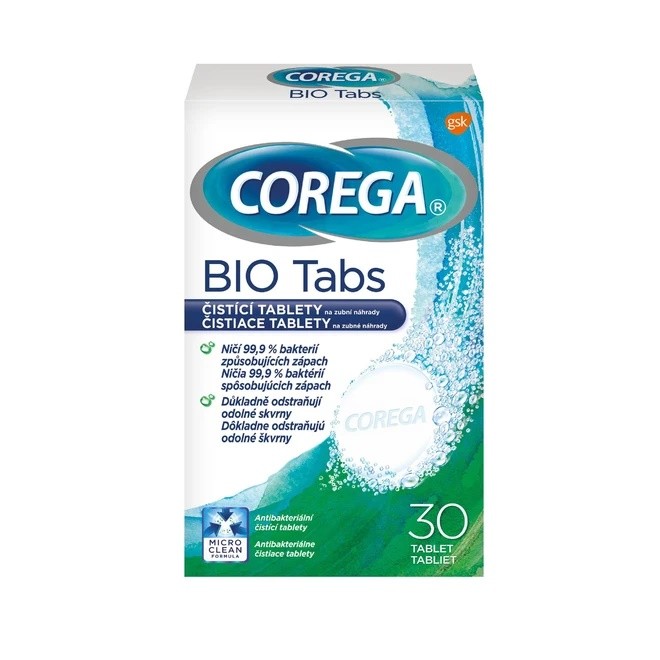 COREGA TABS 30 tab. na zub. protézy máta COREGA TABS 30 tab. na zub. protézy máta - Kosmetika Ústní hygiena Ostatní